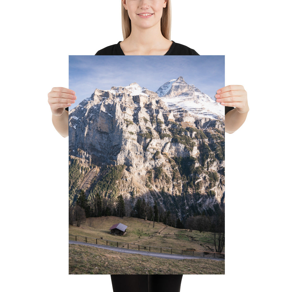 Fotografie Print – Schwarzmönch Schweizer Alpen