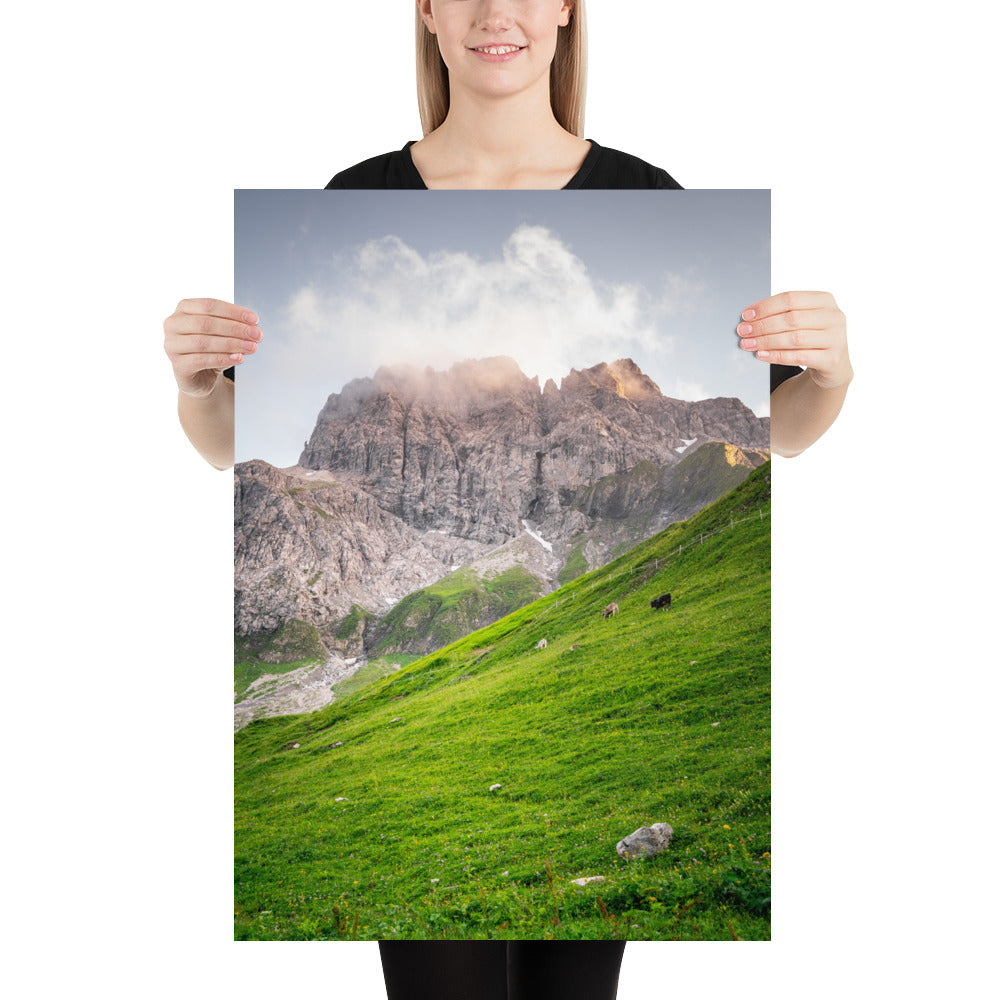 Fotografie-Print - Majestätische Kulisse bei der Kemptner Hütte