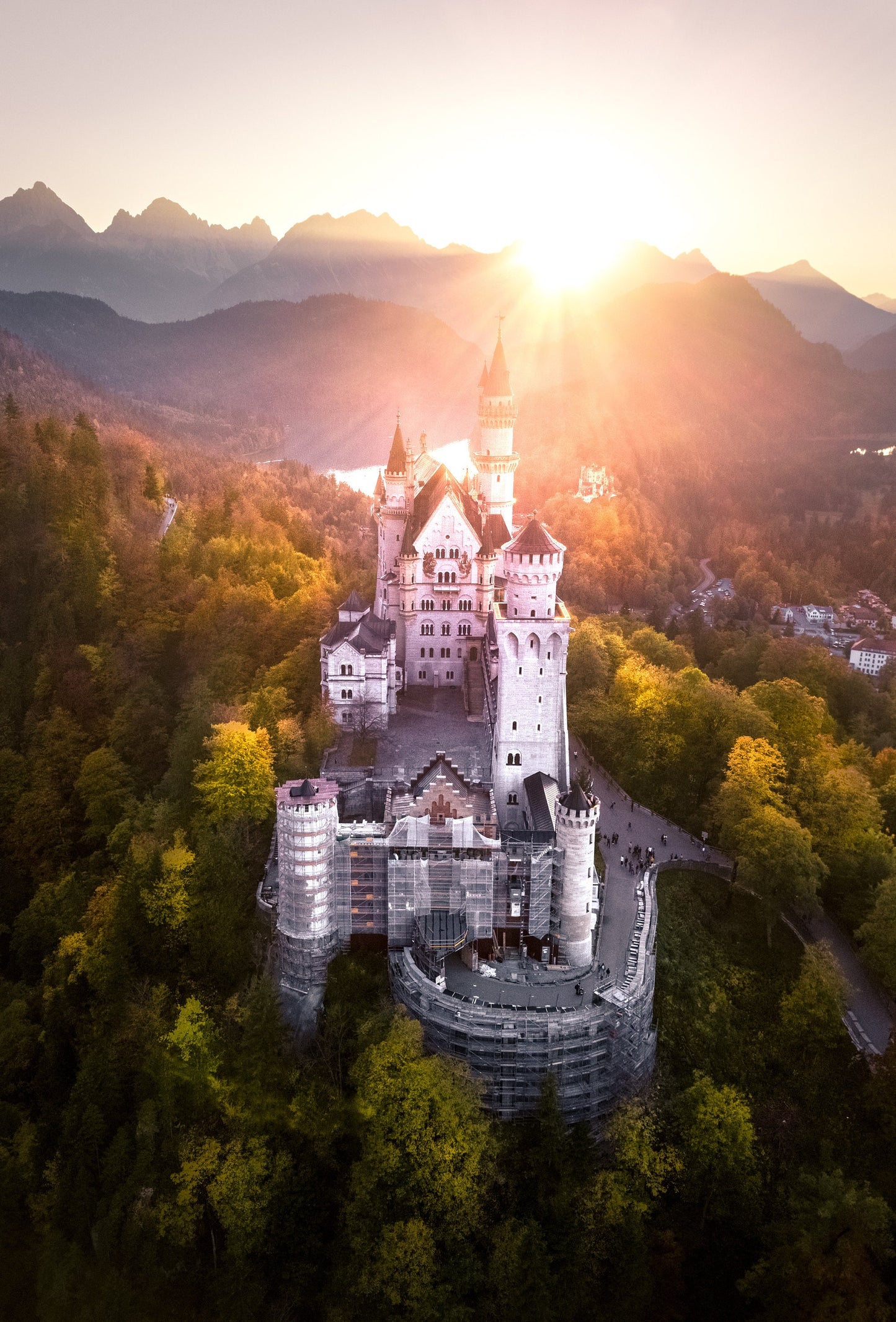 Fotografie-Print - Märchen Schloss Neuschwanstein – Bayern, Deutschland