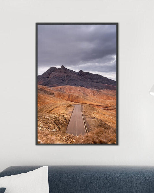 Fotografie Print – Straße auf Fuerteventura – Kanarische Inseln, Spanien