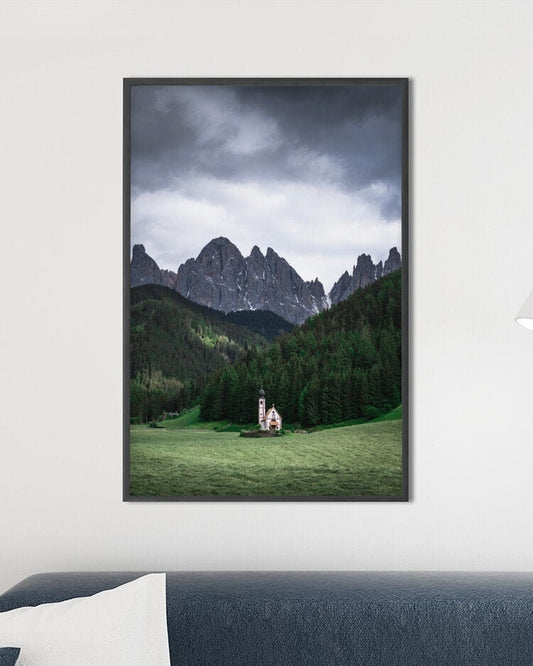 Fotografie-Print - Kirche St. Johann in Ranui – Südtirol, Italien