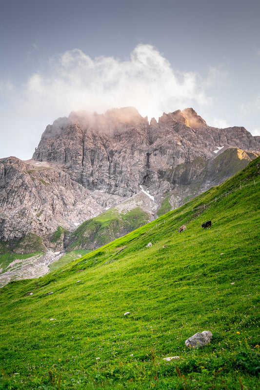 Fotografie-Print - Majestätische Kulisse bei der Kemptner Hütte