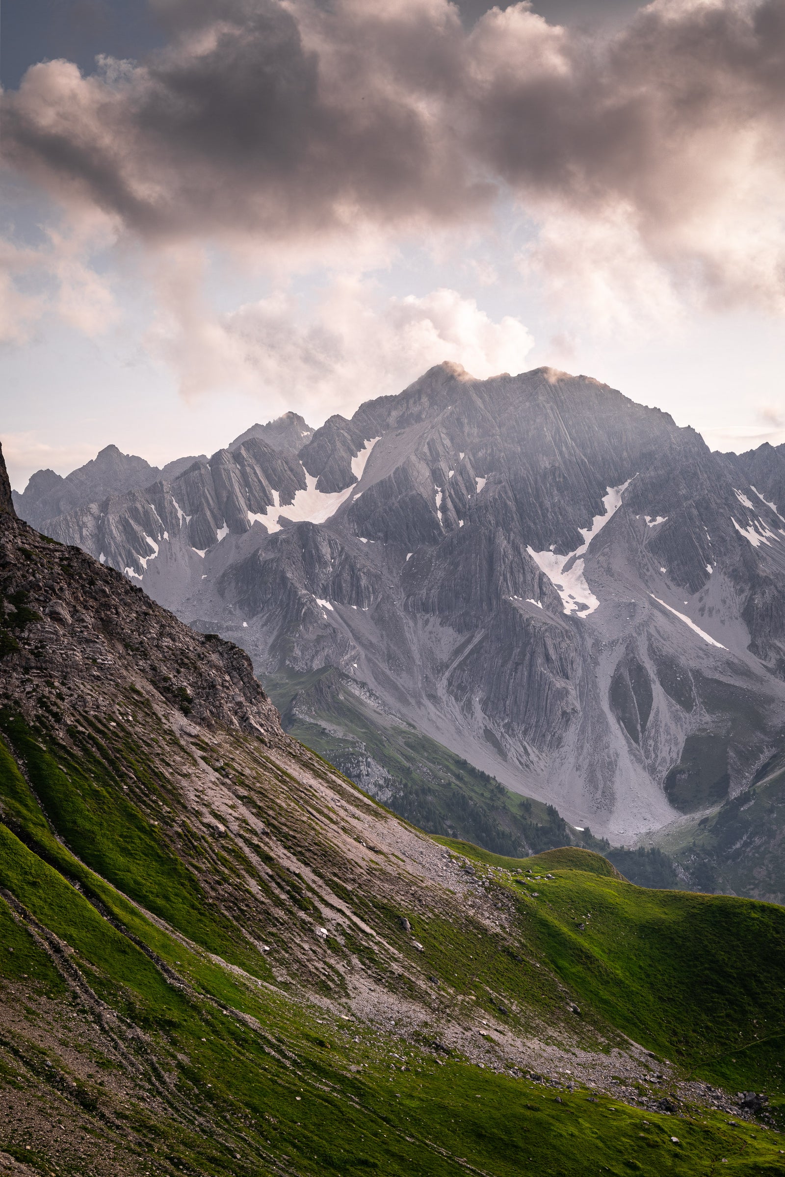 Letztes Licht in den Lechtaler Alpen