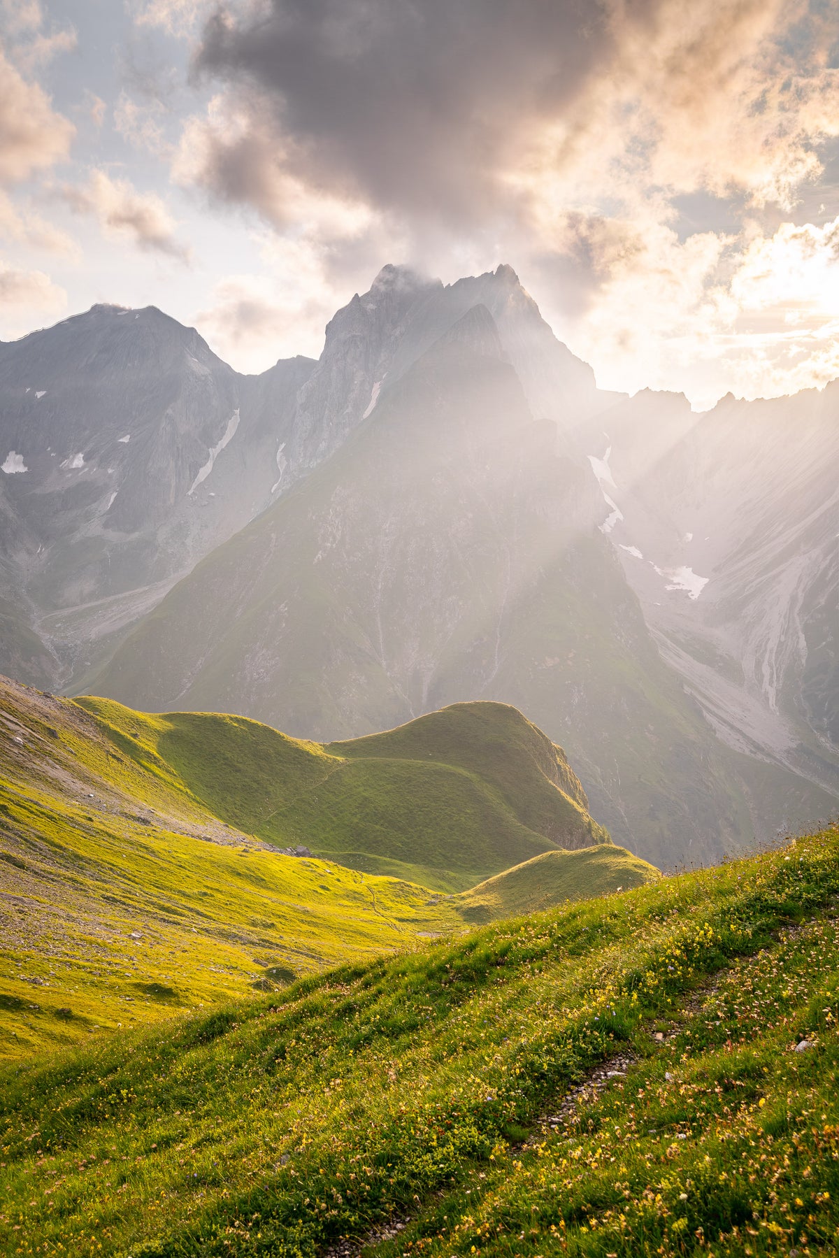Lechtaler Alpen im Abendlicht