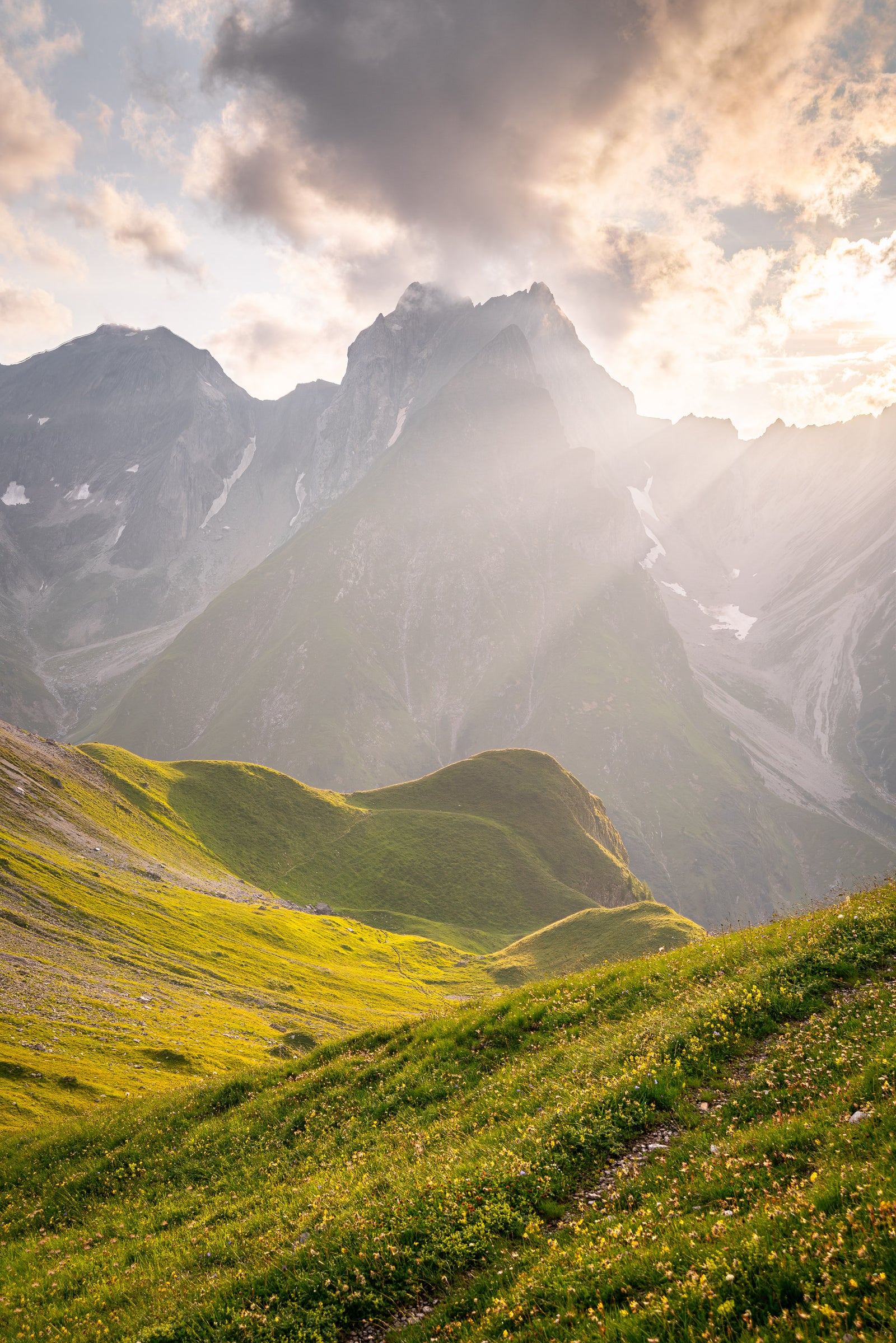 Lechtaler Alpen im Abendlicht