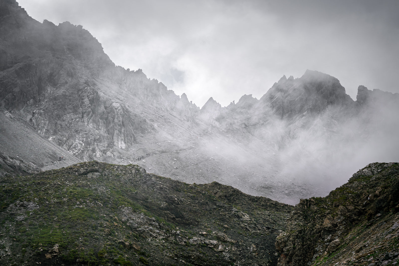 Seescharte im Nebel