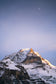 Fotografie Print – Mond über Schwarzmönch Schweizer Alpen