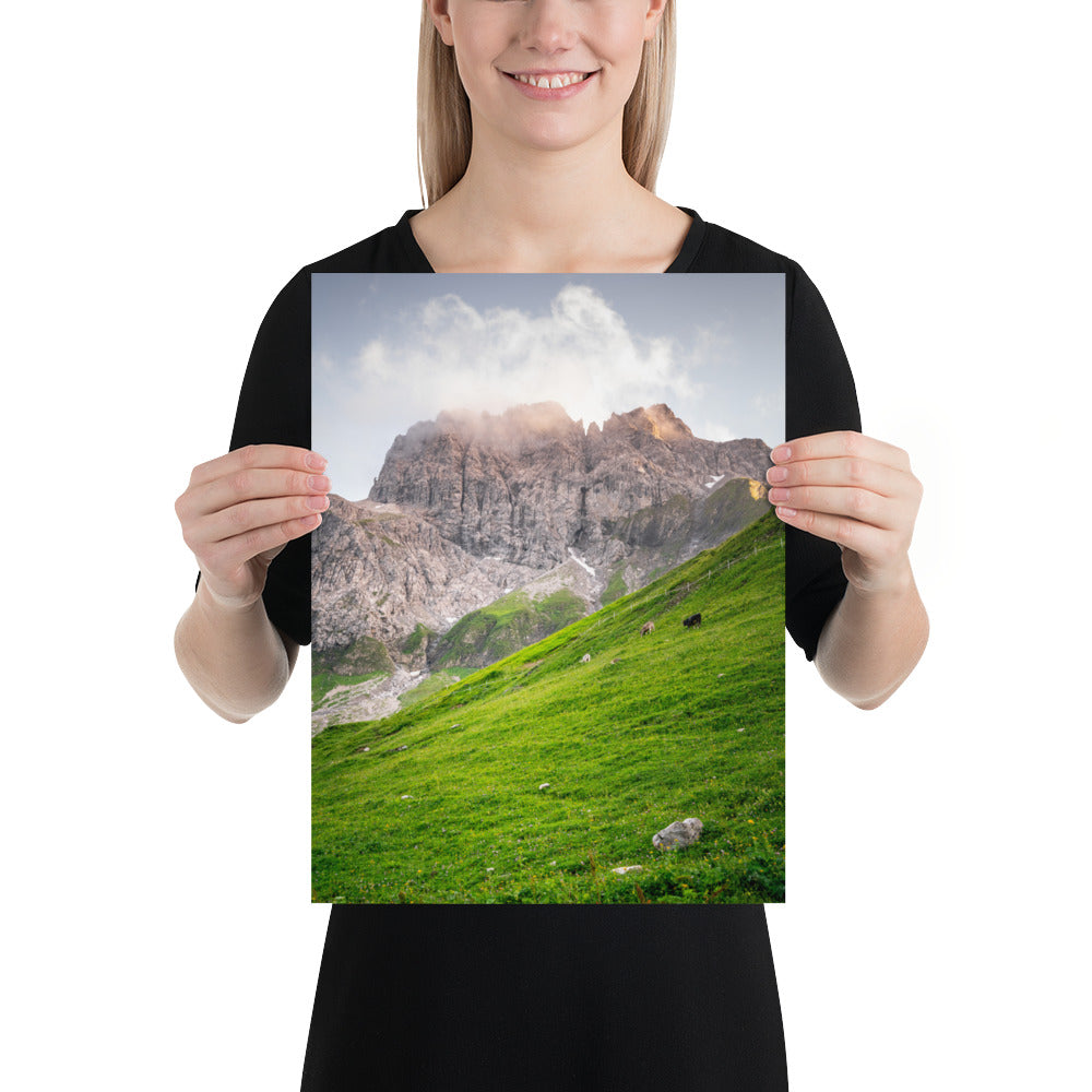 Fotografie-Print - Majestätische Kulisse bei der Kemptner Hütte