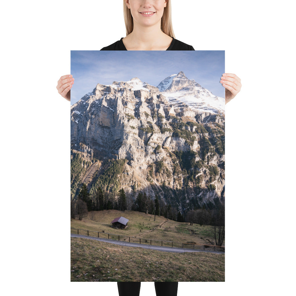 Fotografie Print – Schwarzmönch Schweizer Alpen