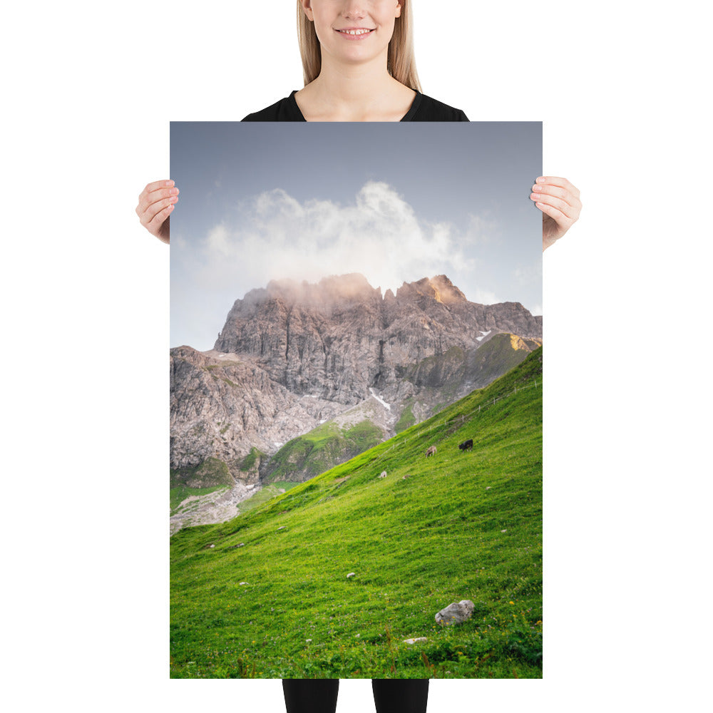 Fotografie-Print - Majestätische Kulisse bei der Kemptner Hütte