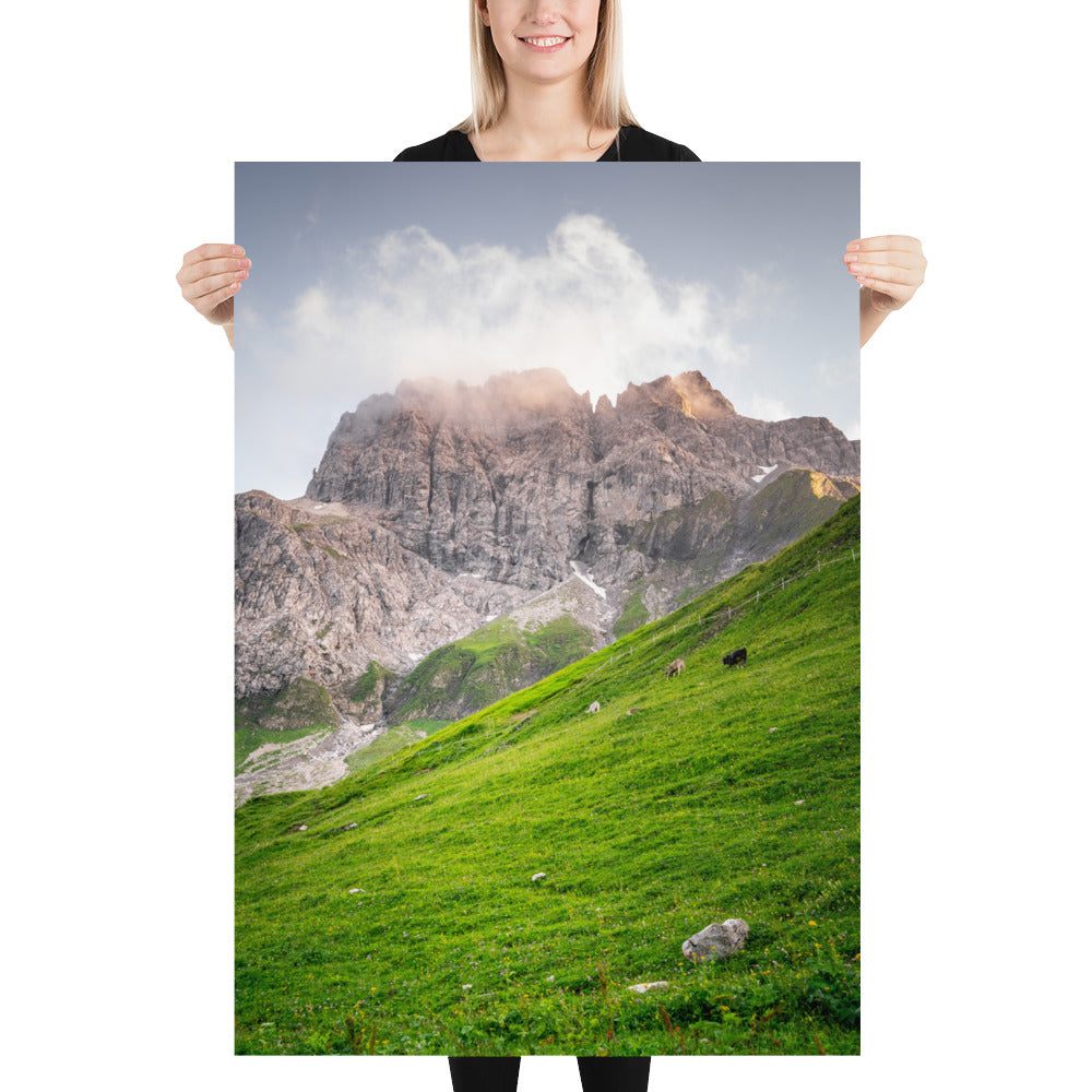 Fotografie-Print - Majestätische Kulisse bei der Kemptner Hütte