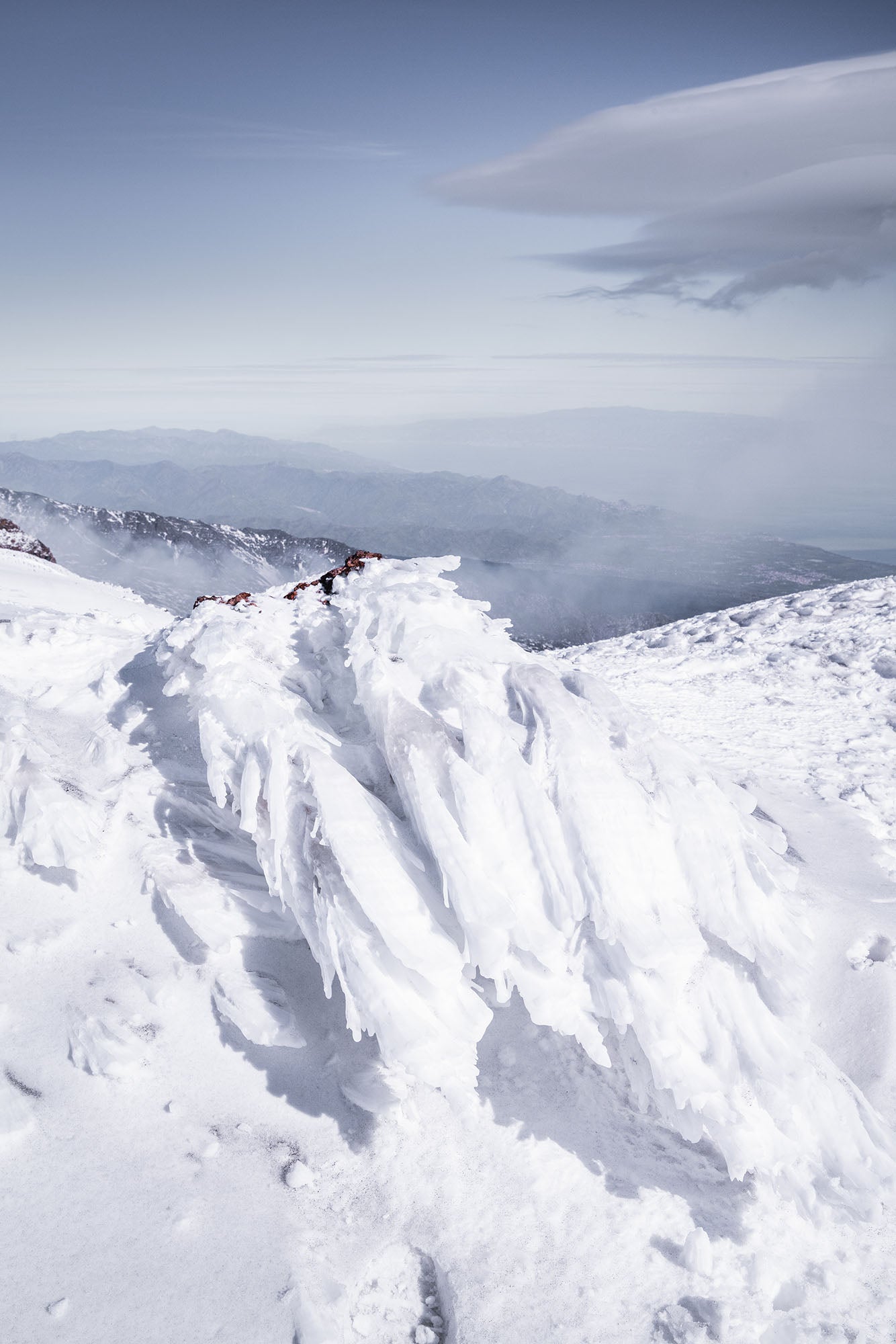 Photography Print - Etna in Winter Ice Sculpture #1