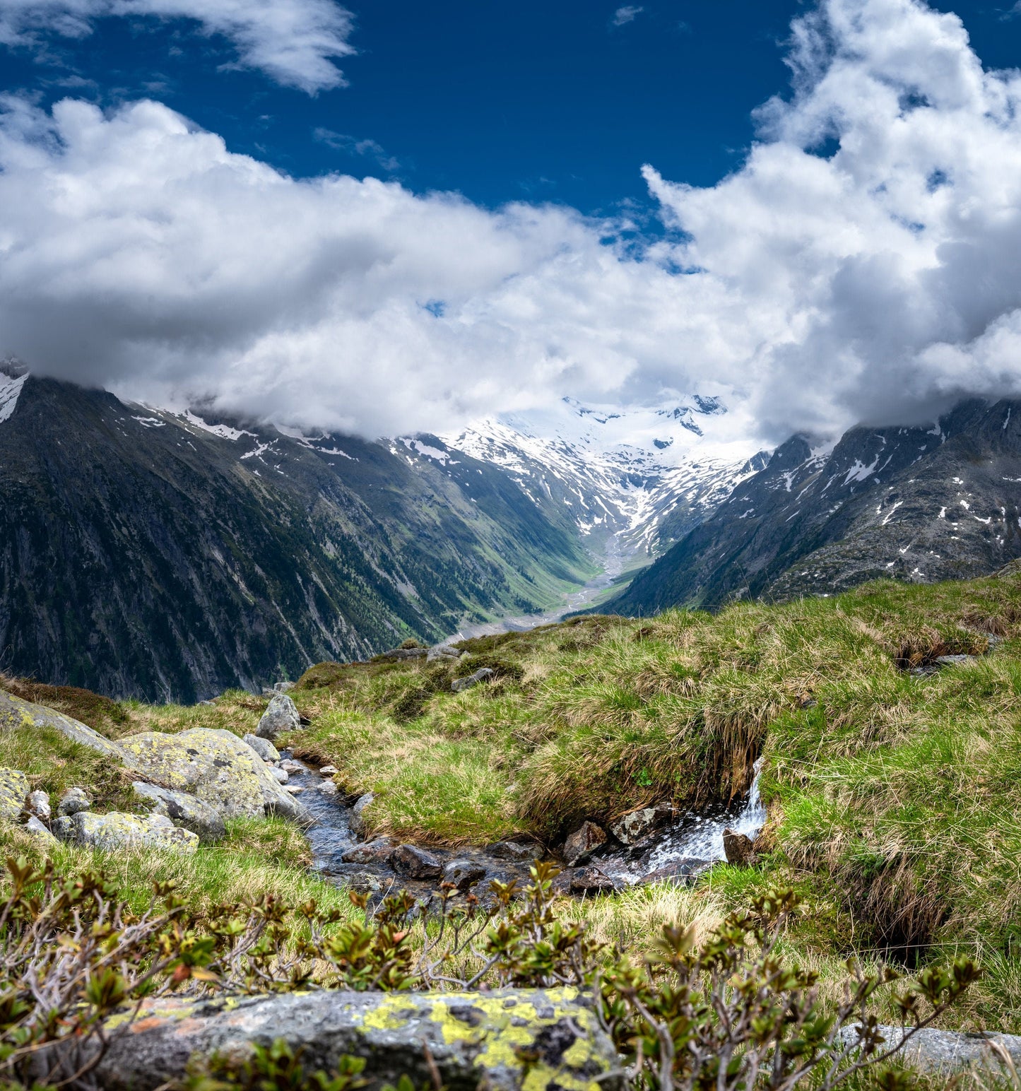 Fotografie-Print - Olpererhütte Schlegeisspeicher Tirol – Österreich