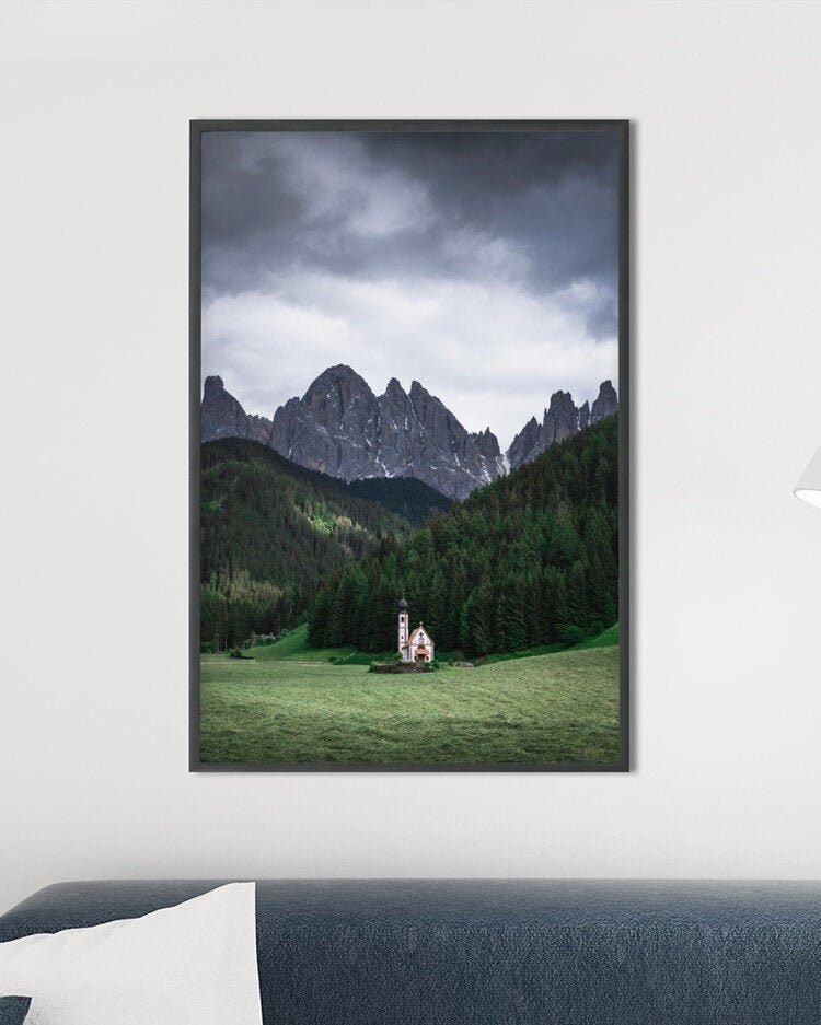 Photographic Print - Church of St. Johann in Ranui - South Tyrol, Italy