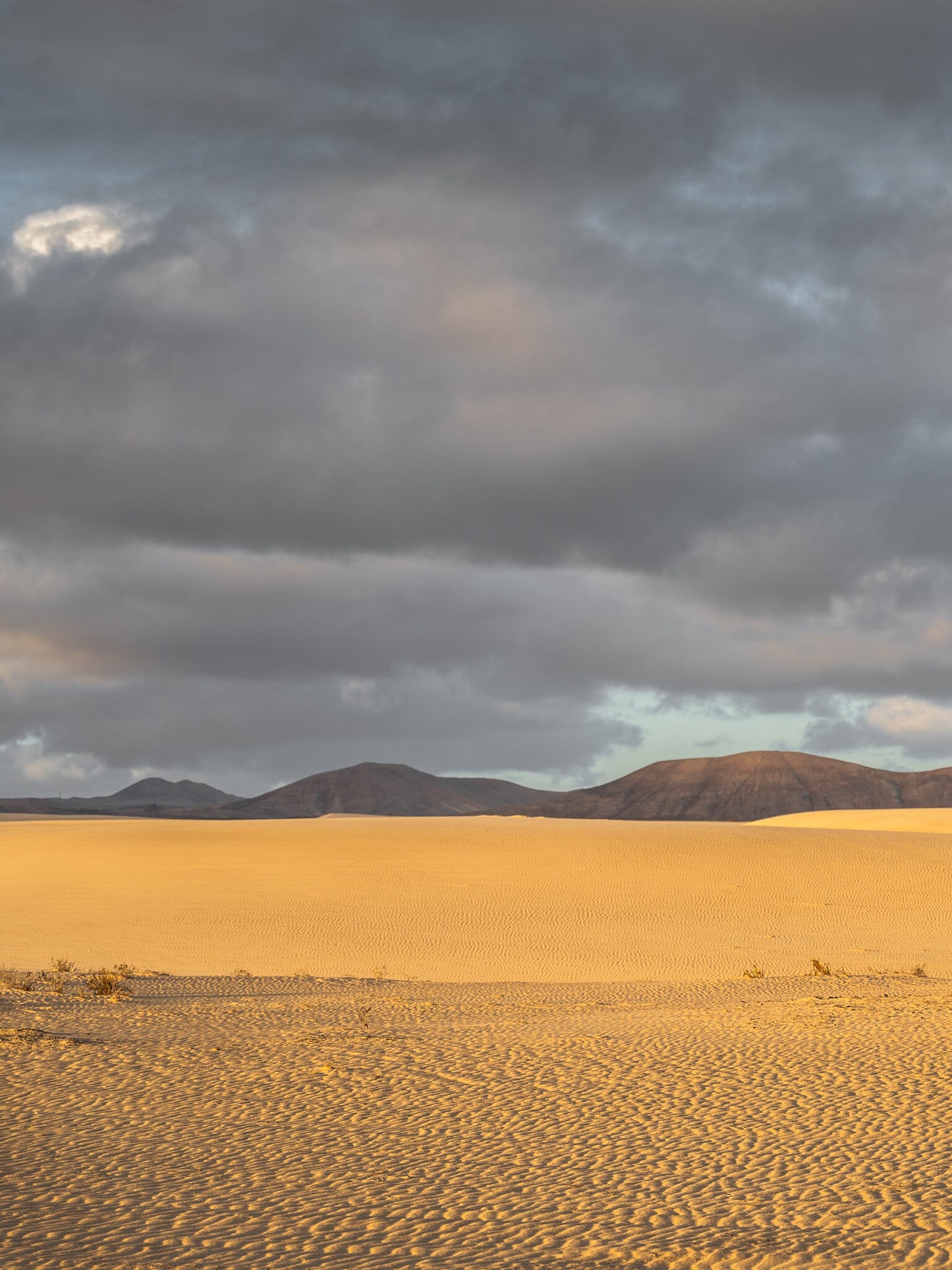 Sunrise in the dunes of Corralejo