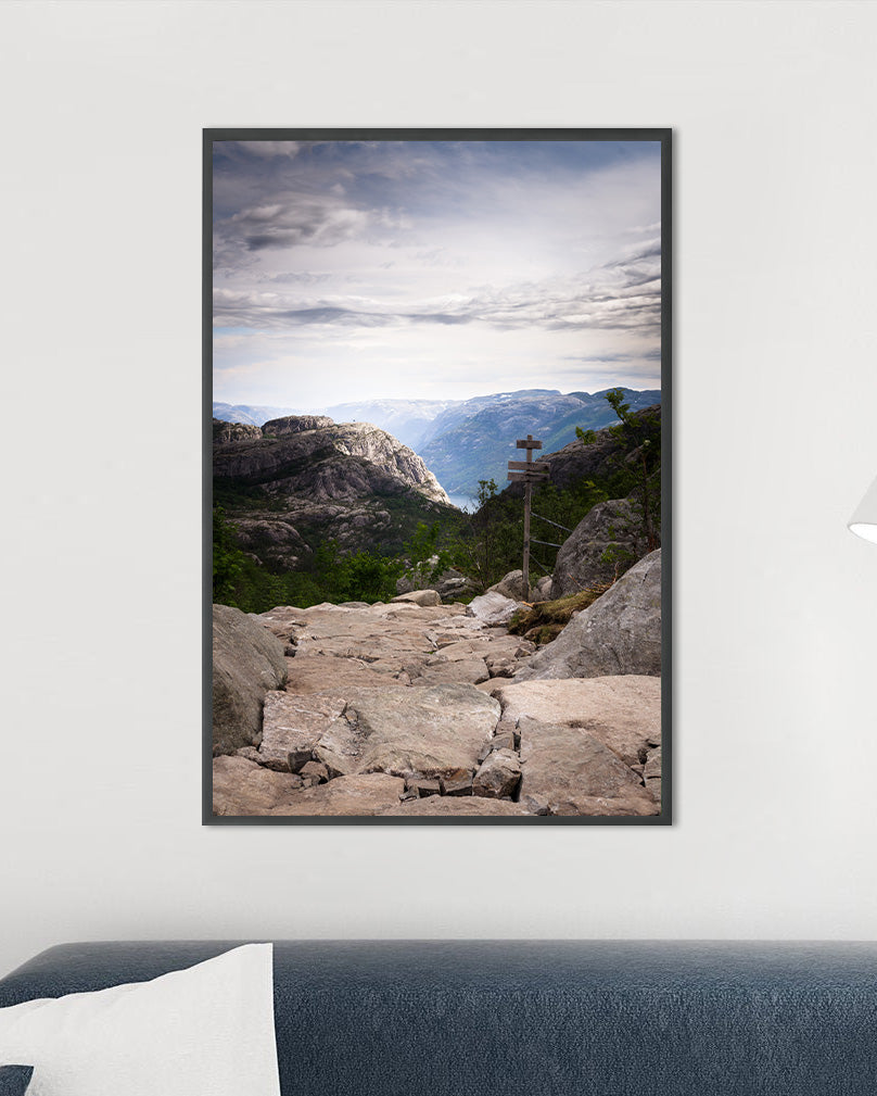 Fotografie-Print - Preikestolen Lysefjord Norwegen