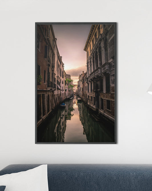 Photographic Print - Venice Canals at Sunrise, Italy
