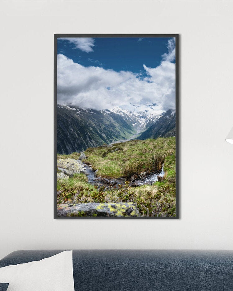 Photographic Print - Olpererhütte Schlegeisspeicher Tirol - Austria